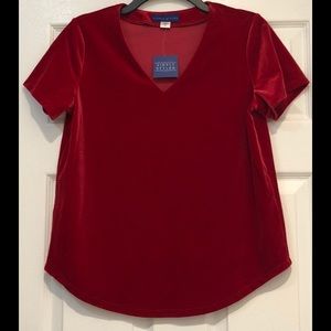 Red soft shirt from Simply Styled